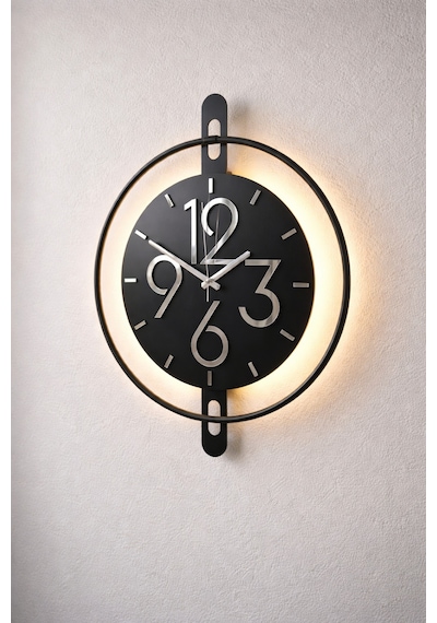 Pey Aksesuar Metal -çelik Gövde -ideal Boy 40x50cm - Metal Ledli Duvar Dekor ...... Mobilya Ma46-siyah-siyah-gold