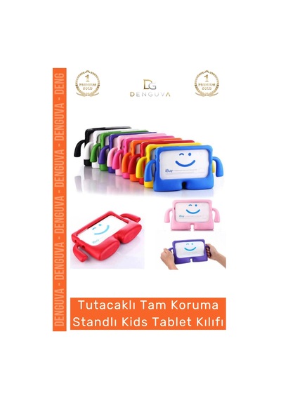 Tablettutucu Apple İpad 7 8 9 Nesil 10 2 Inç Yumuşak Dokulu Tutacaklı Darbe Tam Koruma Standlı Kids Diğer
