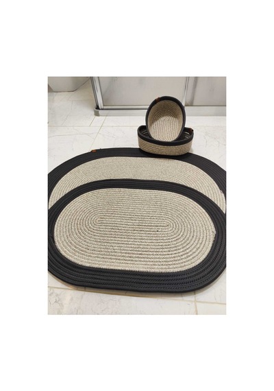 Jüt Hasır 4 Lü Banyo Paspas Takımı Bohem Tarzı Banyo Takımı Paspas:50x80/ 40x60 /sepetler 30x20x10 Taş Siyah Taş Siyah Jüt Hasır 4 Lü Banyo Paspas Takımı Bohem Tarzı Banyo Takımı Paspas:50x80/ 40x60 /sepetler 30x20x10 Taş Siyah Taş Siyah