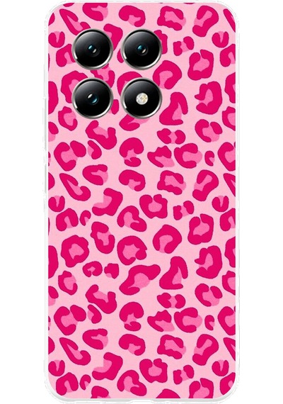 Xiaomi Mi 14t Uyumlu Pembe Leopar Tasarımlı Baskılı Silikon Kılıf Renkli