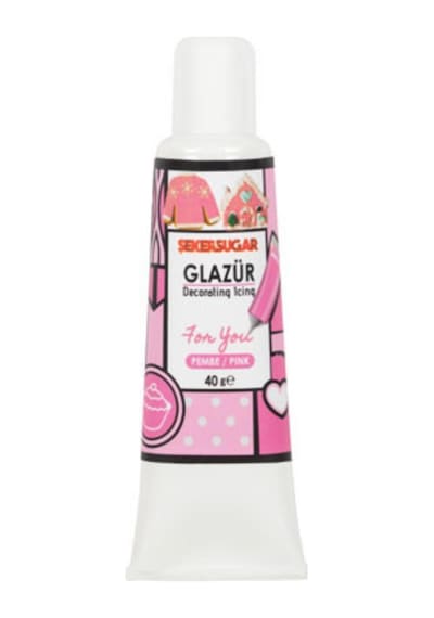 Glazür Tüp 4 Lü Set 40 Gr Pasta Ve Kurabiye Dekor Glaze Seti