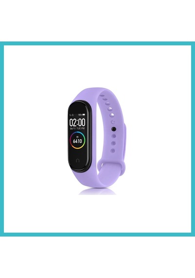 Bezos Mi Band 4 Uyumlu Klasik Kordon - Lila Dfnbez
