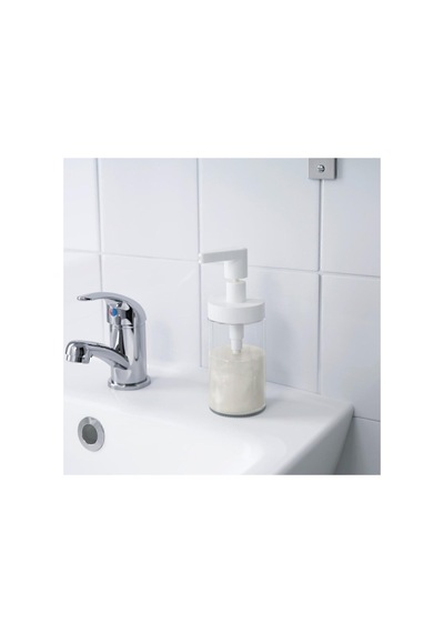 Buççin Online Mağaza Sıvı Sabunluk Banyo Tuvalet Aksesuarı 250ml 4 Adet Cam Beyaz Çok Renkli
