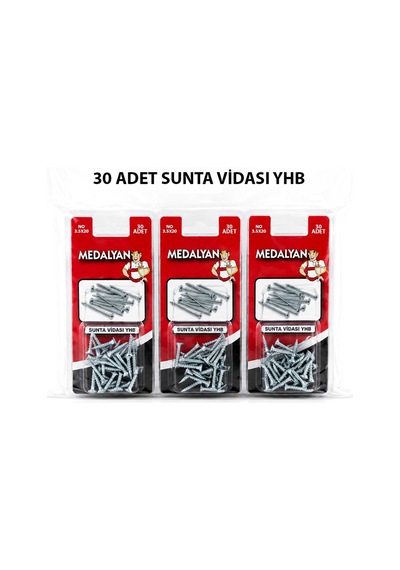 Medalyan Dl-97 Sunta Vidası - 3.5x20 Mm 30 Adet- 12'li Paket Diğer