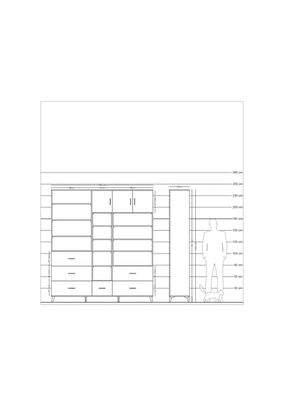 Hyperion Dolap 17 Raflı 6 Çekmeceli 3 Kapaklı 220x44x243 Çam-antrasit/çam Antrasıt/atlas Çam Hyperion Dolap 17 Raflı 6 Çekmeceli 3 Kapaklı 220x44x243 Çam-antrasit/çam Antrasıt/atlas Çam