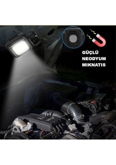 Magicool Led Işıklı Flash Özellikli 4 Modlu Anahtarlık El Feneri