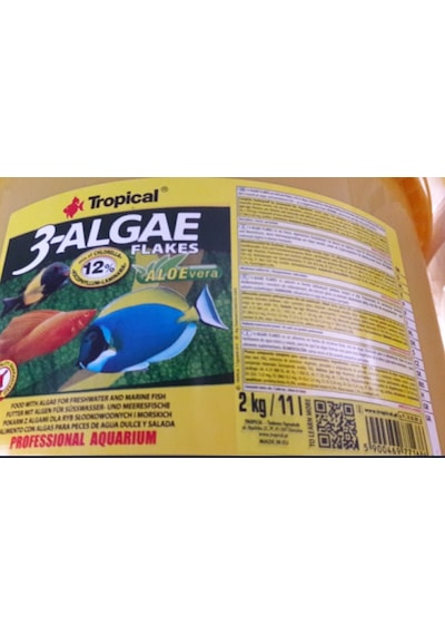 Tropical 3algae Flakes Bitkisel Pul Balık Yemi 50gr