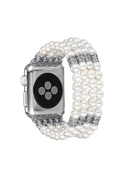 Ally Apple Uyumlu Watch 7-8 45mm 6-5-4 44mm Full Boncuk Taşlı Kordon Kayış 3-2-1 42mm- 5775