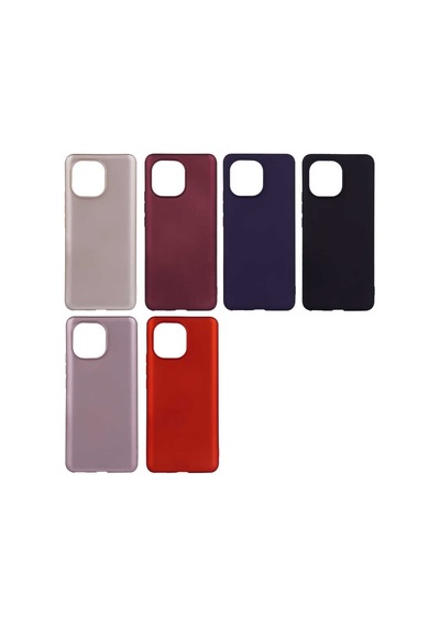 Noktaks - Xiaomi Uyumlu Xiaomi Mi 11 - Kılıf Mat Renkli Esnek Premier Silikon Kapak - Siyah