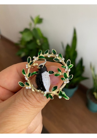 Gül, Lotus, Lale, Çiçek Broşları 8 Renkli