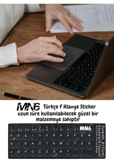 Mf01 F Klavye Sticker/3 Adet-laptop Pc Uymlu-silinmez/türkçe F Klavye Sticker 3