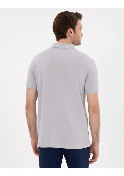 Pierre Cardin Erkek Açık Gri Tişört Basic 50302561-vr001 Açik Gri