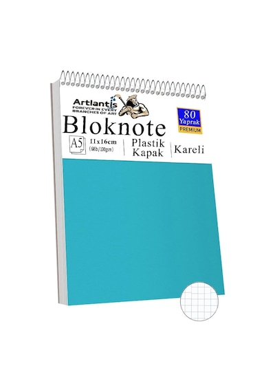 Telli Masaüstü Not Defteri Kareli A5 Orta Boy 1 Adet Masa Üstü Plastik Kapaklı Spiralli Bloknot Blocknote 80 Yaprak Büro Açık Mavi Telli Masaüstü Not Defteri Kareli A5 Orta Boy 1 Adet Masa Üstü Plastik Kapaklı Spiralli Bloknot Blocknote 80 Yaprak Büro Açık Mavi