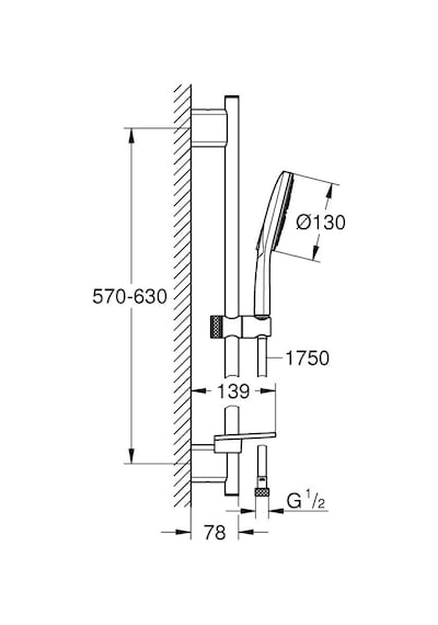 Grohe Duş Seti 3 Akışlı Smartactive Krom - 26575000 Krom
