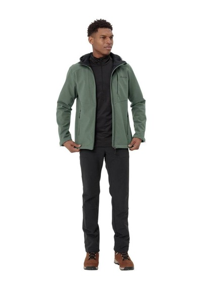 Vaude Cyclone Kapüşonlu Softshell Erkek Ceket 46387 Agave