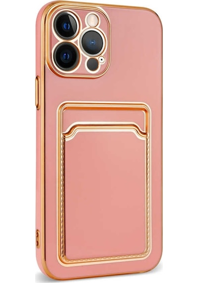 Zeyline Apple Uyumlu iPhone 12 Pro Max Zore Bark Kartlıklı Kapak-beyaz