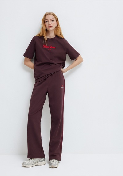 Mavi - California Baskılı Bordo Eşofman Altı 1011201-70223 Bordo