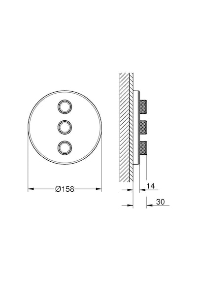 Grohe Grohtherm Smartcontrol Üç Noktadan Akış Kontrollü Kumanda - 29152Ls0 Beyaz