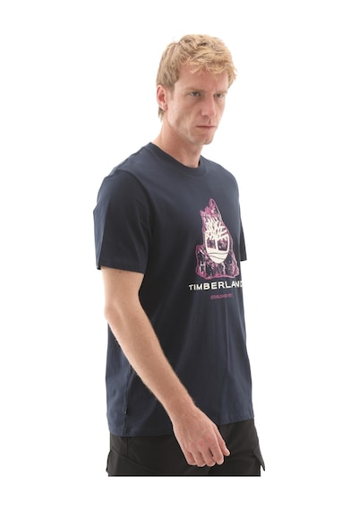 B0a5mka4331-r Timberland Front Seasonal Tree Logo Graphic Tee Erkek T-shirt Mavi B0a5mka4331-r Mavi