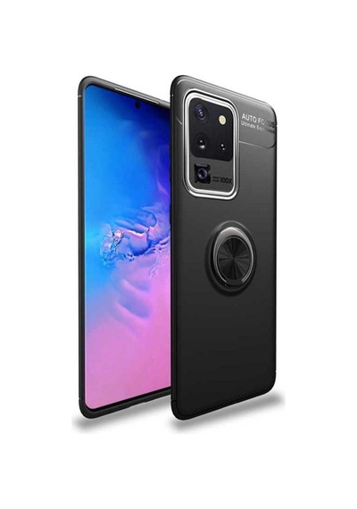 Galaxy S20 Ultra Kılıf Zore Ravel Silikon Kapak Siyah