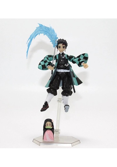 Özel Üretim Hediye Dekoratif Figür Anime Demon Slayer Tanjiro Figürü 14 Cm Alk5311