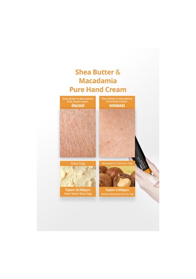Besleyici El Kremi Kundal Shea Butter & Macadamia Pure Hand Cream Aroma Edition 50ml Basil & Citrus