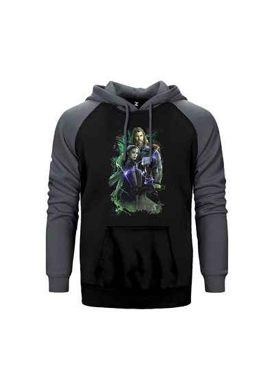 Thor Stained Banner Sarı Renk Reglan Kol Sweatshirt / Hoodie