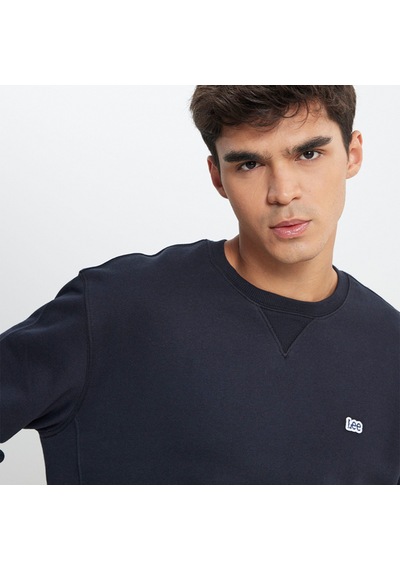 Lee Erkek Siyah Yuvarlak Yaka Sweatshirt Siyah