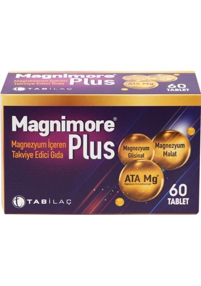 Plus 60 Magnezyum Içeren Takviye Edici Gıda