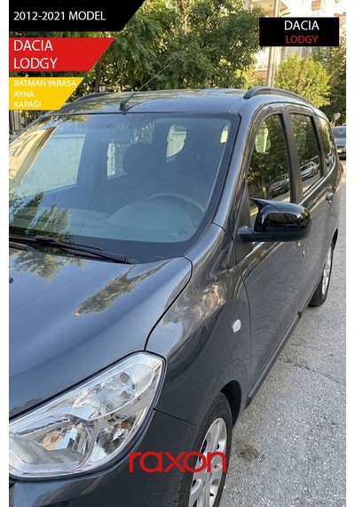 Dacıa Lodgy 2012-2021 Batman & Yarasa Ayna Kapağı Parlak Piano Black Sport
