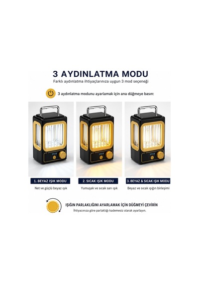 Hasuba Hs-234 Solar Güneş Enerjili Usb Şarjlı Nostalji Lamba - 1500 Mah