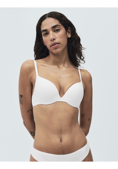 Marks & Spencer Body Invisibles Push-Up Sütyen T33006711 Beyaz