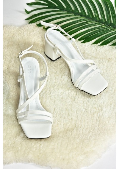 Fox Shoes Beyaz Kadın Topuklu Ayakkabı H922741009