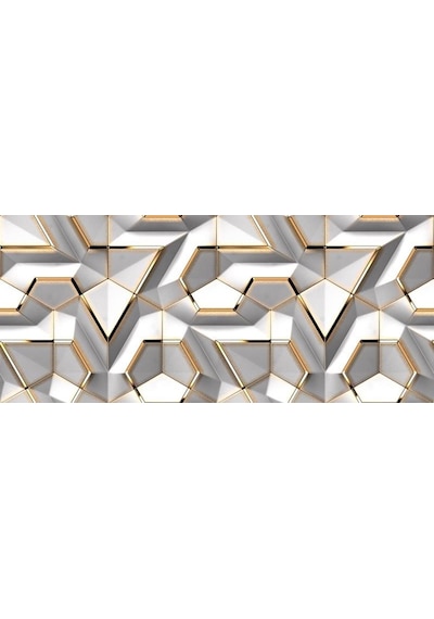 3 Boyutlu  Geometrik Desen Duvar Kağıdı