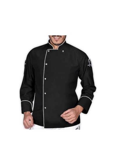 Cafe Bistro Restorant Otel Pastacılık Chef Aşçı Ceket Siyah