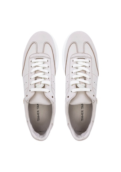 Tamer Tanca Erkek Hakiki Deri Bej Sneakers & Spor Ayakkabı 04 3508 Erk Ayk Sk24-25 Bej Bej