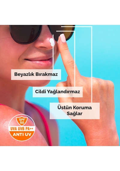 Nedox Leke Karşıtı Tüm Ciltler için Nemlendirici Güneş Kremi SPF 50+ 100 ML