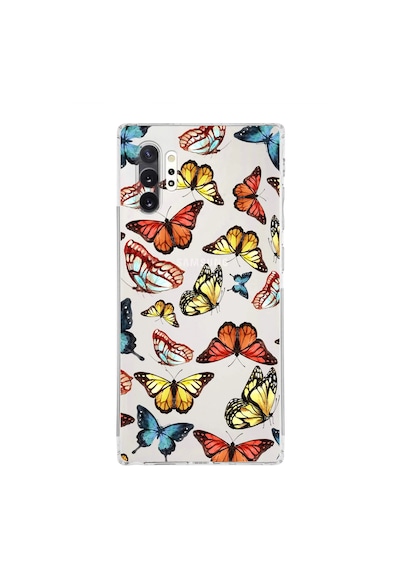 Samsung Galaxy Note 10 Plus İle Uyumlu Water Color 2 Kamera Korumalı Şeffaf Kılıf Şeffaf