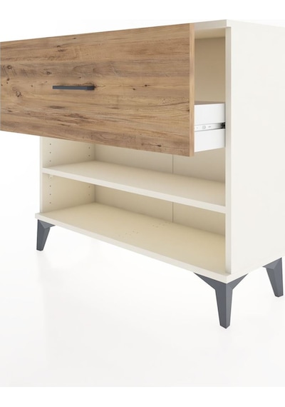 Arges Şifonyer Tek Raflı Tek Çekmeceli 88x30x80 Aytaşı-çam Aytaşı