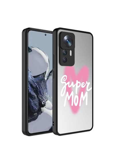 Xiaomi Mi 12t Pro Kılıf Aynalı Desenli Kamera Korumalı Parlak Zore Mirror Kapak-36215