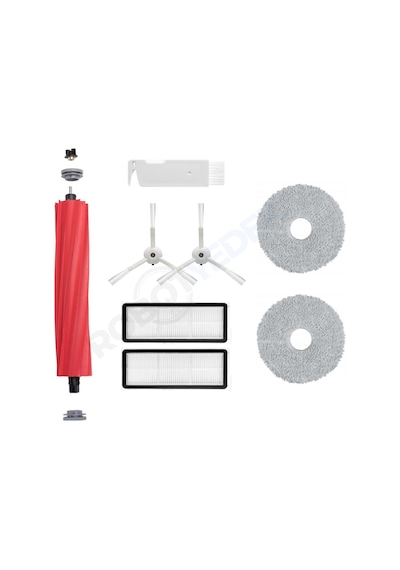 Roborock Qrevo Maxv / Qrevo Pro / Qrevo S Beyaz Uyumlu Fırça Hepa Filtre Mop Seti-8 Parça