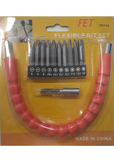 Fet Esnek Bıts Uç Seti / Flexible Bıt Set 12 Parça Fet-01