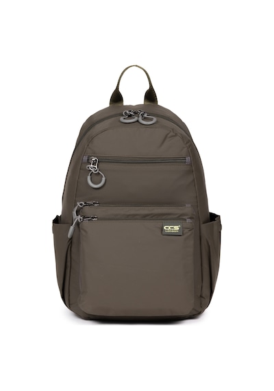 Necati Çanta Unisex Su Geçirmez Çok Bölmeli Günlük Sırt Çantası Haki