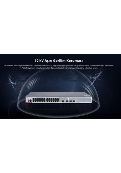 Ruıjıe 24port Rg-cs83-24gt4xs Gıgabıt 4-sfp 10gbe Layer3 Yönetilebilir Swıtch