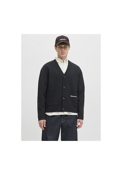 Jack & Jones Jornorrebro Knıt Cardıgan Ln Siyah