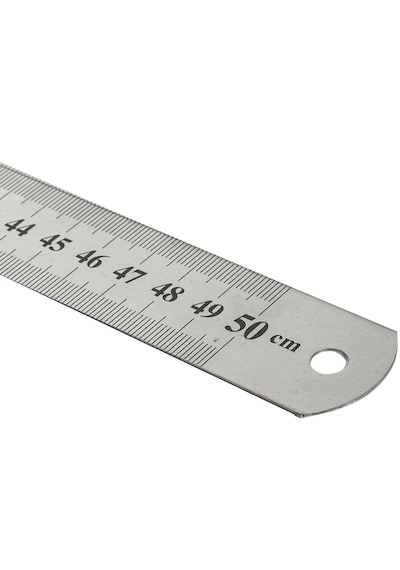 Paslanmaz Çelik Cetvel Ön Yüzü Cm / Arka Yüzü İnch 50cm 50 M