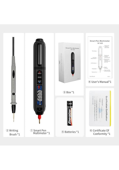 Noyafa Nf-620 Akıllı Kalem Tipi Multimetre Ac/dc Ncv Test Kalemi