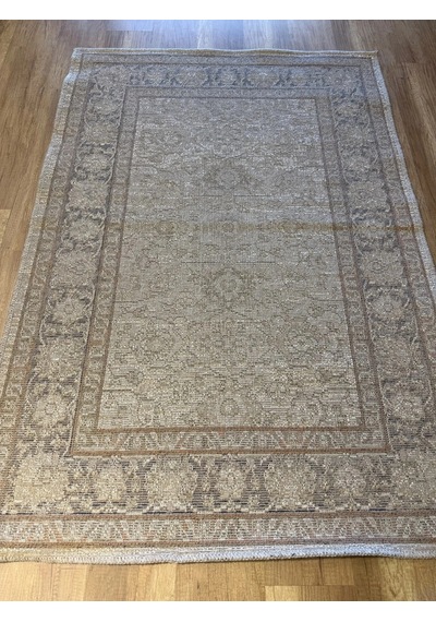Luxess Halı Alpaca 1191 Bej Eskitme Desenli Makine Halısı Çok Renkli