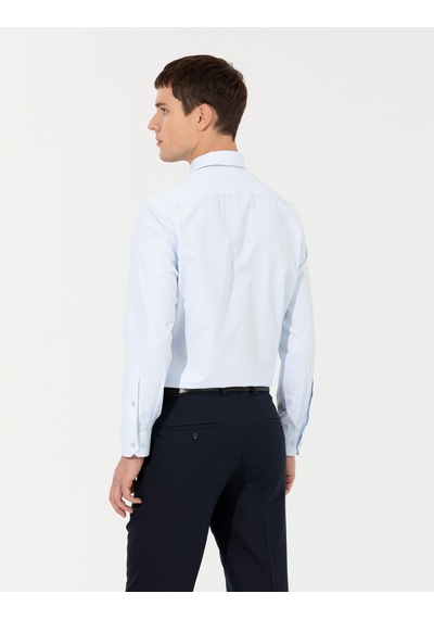 Pierre Cardin Erkek Açık Mavi Gömlek Basic 50251169-vr003 Açik Mavi