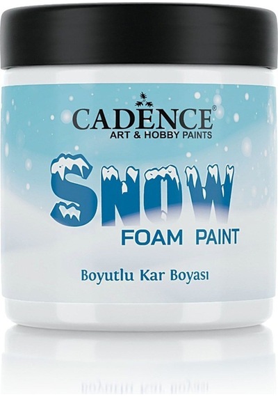 Boyutlu Kar Boyası - Fırça İle Sürülebilen Kar Efekt Boyası 250ml